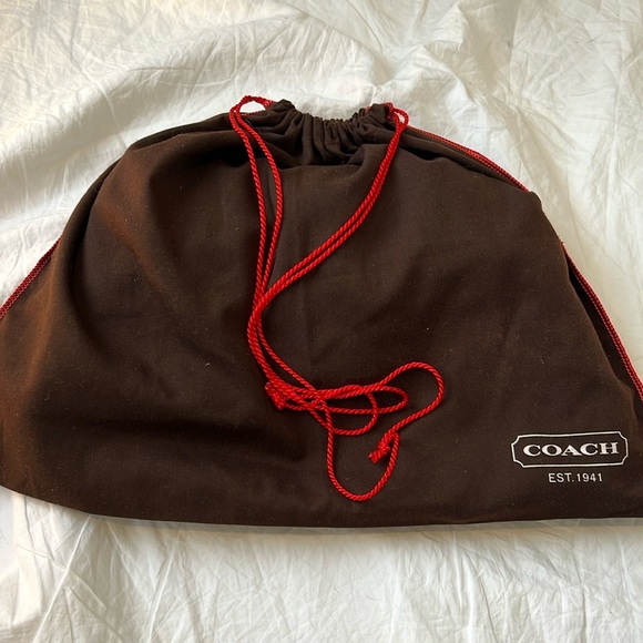 Coach Lynn Hobo Large Shoulder Bag Buckle Cream Leather Authentic Purse F15075 - Picture 15 of 16